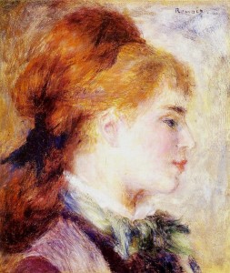 Renoir, Profil blond (Portrait de Nini Lopez)