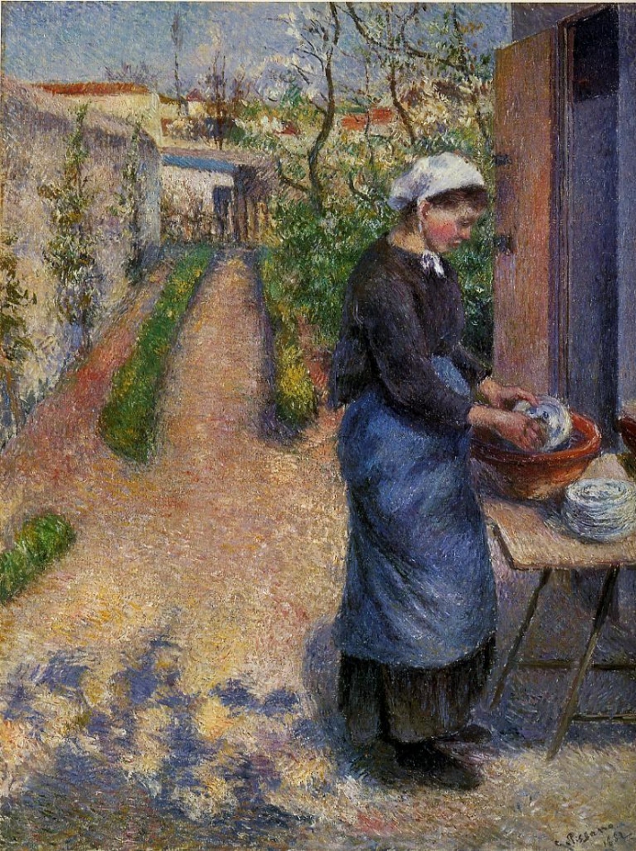 La Laveuse de vaisselle, Pissarro