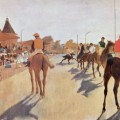 Le Défilé (Chevaux de courses devant les tribunes)