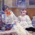 Madame van Rysselberghe et sa fille