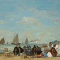 Scène de plage à Trouville – Eugène Boudin