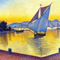 Le Port au crépuscule, Saint-Tropez – Paul Signac