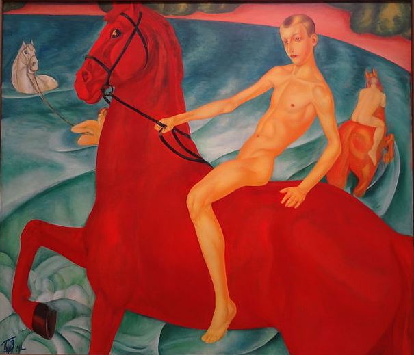 Le Bain du cheval rouge, Petrov-Vodkin