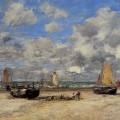 Marée basse à Scheveningen, Eugène Boudin