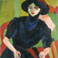 Portrait de femme Ernst Ludwig Kirchner