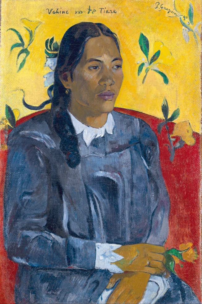 Tahitienne avec une fleur, Paul Gauguin