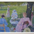 Réunion de famille au jardin, Théo van Rysselberghe