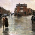 Jour de pluie, Boston, Childe Hassam