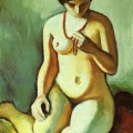 Nu au collier de corail, August Macke