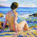 Nageuse se reposant, Théo van Rysselberghe
